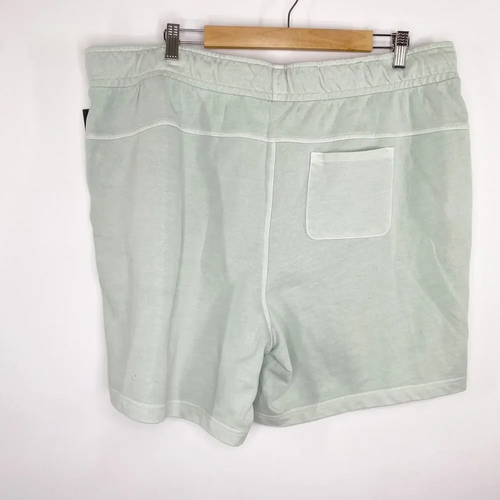 VRST Washed‎ Twill Terry Mint Green Drawstring Simple Shorts Men's Size 2XL NWT
